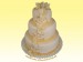 svadobná gold 3 wedding cakes
